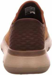 Skechers Men's Slip-ins Garza - Gervin Casual Slip-On Shoes, Dark Brown, 12 Wide