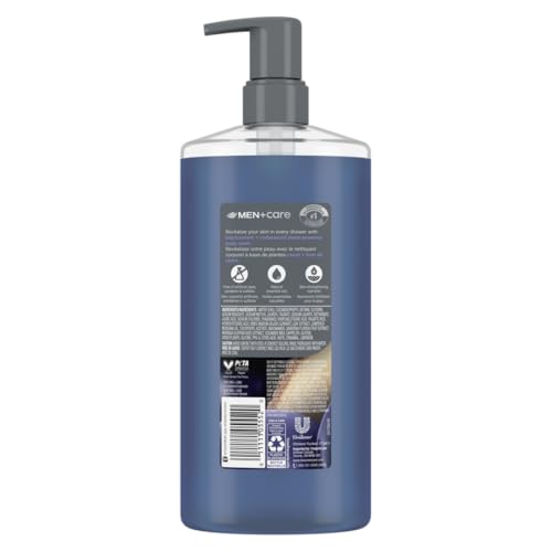 DOVE MEN + CARE Blackcurrant + Cedarwood Plant-Based Moisturizing Body Wash for Men, 26oz