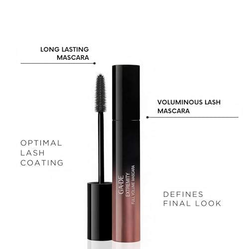 GA-DE Extremity Full Volume Mascara - Lift and Definition - Enriched with Ceramide A2 for Enhanced Lash Volume - 2-in-1 Hybrid Brush - Black - 0.4 oz