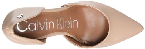 Calvin Klein Women's Gloria Pump, Barely Nude Patent, 8