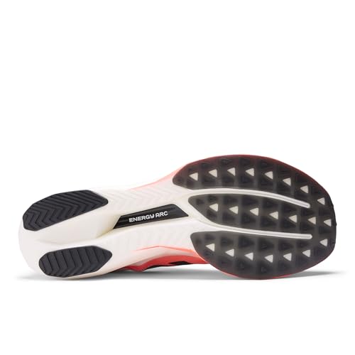 New Balance Men's FuelCell SuperComp Elite V5 Running Shoe, Urgent Red/White/Black, 12 M