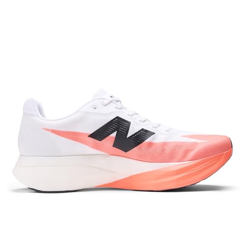 New Balance Men's FuelCell SuperComp Elite V5 Running Shoe, Urgent Red/White/Black, 12 M
