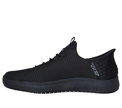 Skechers Men's Summits Colsin Sr Hands Free Slip -Ins, BBK, 11.5 Wide