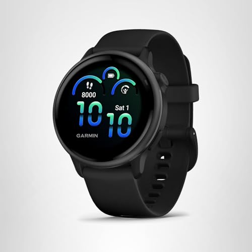 Garmin vívoactive® 6, Health and Fitness GPS Smartwatch, AMOLED Display, Up to 11 Days of Battery, Slate with Black Band
