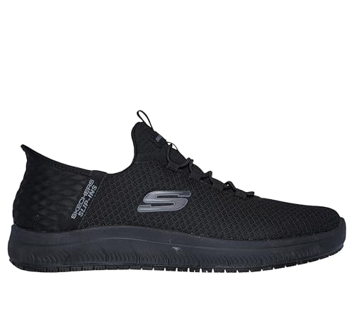 Skechers Men's Summits Colsin Sr Hands Free Slip -Ins, BBK, 11.5 Wide