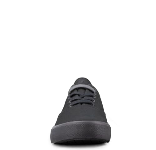 Lugz | Lear Classic Casual Sneakers for Men | Lace Up Mens Canvas Shoes | Everyday Men Footwear, Black, 10.5 US