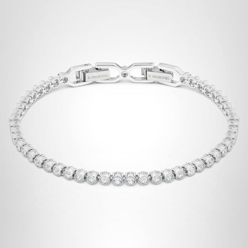 Swarovski Women's Emily Collection Bracelet, Brilliant Clear Crystals with Rhodium Plating