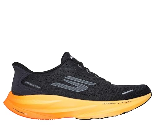 Skechers Men's Aero Spark Hands Free Slip-Ins Running Shoe, Dark Charcoal, 8.5