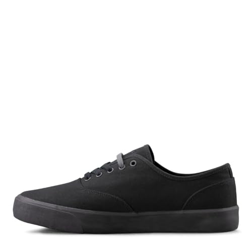 Lugz | Lear Classic Casual Sneakers for Men | Lace Up Mens Canvas Shoes | Everyday Men Footwear, Black, 10.5 US