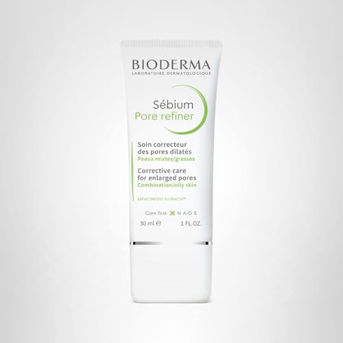 Bioderma Sébium Pore Refiner Cream,Pore Minimizer for Face,Makeup Primer for Oily and Acne-Prone Skin