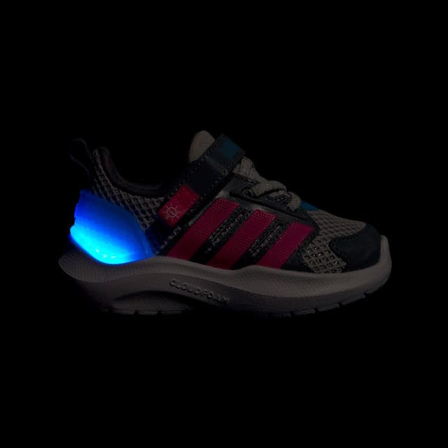 adidas Unisex-Baby Lightorama, Grey/Lucid Pink, 5.5