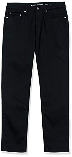 Amazon Essentials Men's Athletic-Fit Stretch Jeans - Discontinued Colors, Black, 40W x 28L