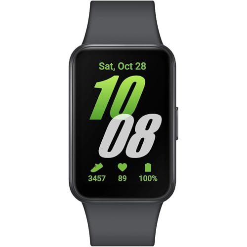 SAMSUNG Galaxy FIT 3 [2024] 1.6" AMOLED Display | 14 Days Battery Life | 100+ Watchfaces | 100+ Exercise Modes | International Model - (Black)
