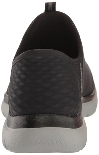 Skechers Men's Summits High Range Hands Free Slip-in Sneaker, Black/Charcoal, 11.5