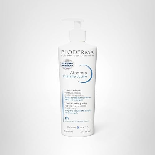 Bioderma Atoderm Intensive Balm Ultra-Nourishing Body Cream for Dry Skin, 16.9 Fl Oz