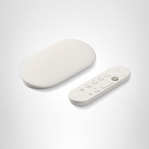 Google TV Streamer 4K - Fast Streaming Entertainment on Your TV with Voice Search Remote - Watch Movies, Shows, Live TV, and Netflix in 4K HDR - Smart Home Control - 32 GB of Storage - Porcelain