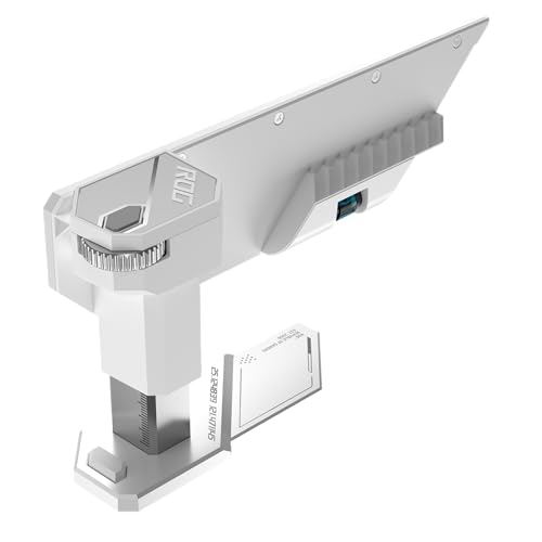 ASUS ROG Herculx Graphics Card Holder White Edition (Tool-Free Design, Included Spirit Level, Solid zinc Alloy, 72-128mm, Aura Sync)