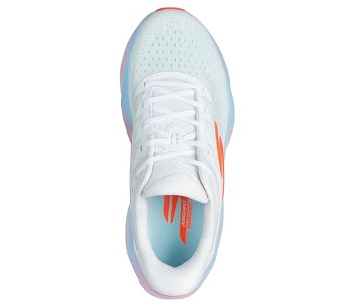 Skechers Women's Aero Burst Hands Free Slip-Ins Running Shoe, White/Multi, 11