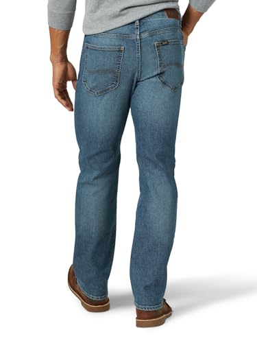 Lee Men's Extreme Motion Regular Straight Jean Thompson 36W x 32L