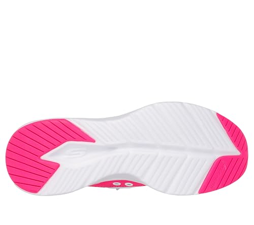 Skechers Women's Contour Foam Hands Free Slip-Ins, White/Hot Pink, 9