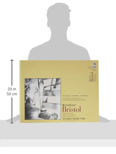 Strathmore 300 Series Bristol Smooth Pad, 19"x24" Tape Bound, 20 Sheets