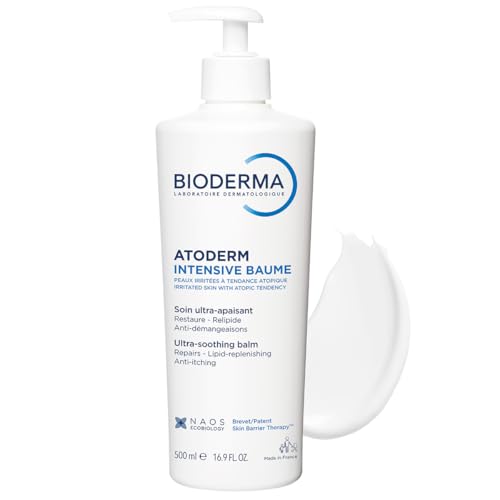Bioderma Atoderm Intensive Balm Ultra-Nourishing Body Cream for Dry Skin, 16.9 Fl Oz