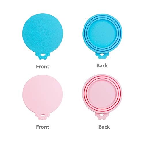 Yobbai 9 packs Pet Food can Lids, Food Safe BPA-Free & Dishwasher Safe, Can Covers Most Standard Size Dog and Cat Can Tops
