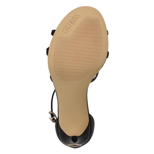 Guess Women's Spring Heeled Sandal, Black 002, 5