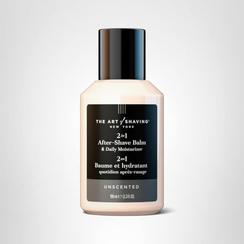 The Art of Shaving After-Shave Balm for Men - Face Moisturizer, Clinically Tested for Sensitive Skin, Unscented, 3.3 Fl Oz /100 ml, (Pack of 1)