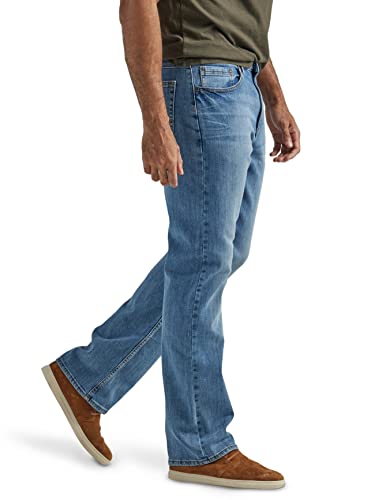 Wrangler Authentics Men's Relaxed Fit Boot Cut Jean, Riptide, 36W x 34L