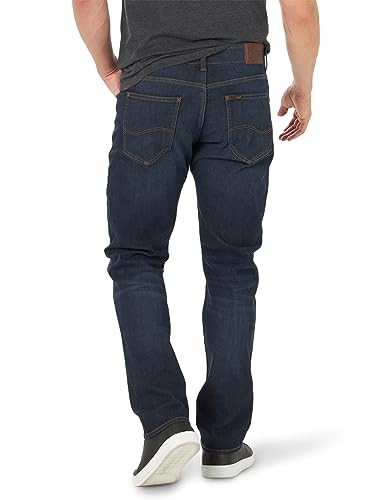 Lee Men's Extreme Motion Athletic Fit Tapered Leg Jean Blue Strike 42W x 32L