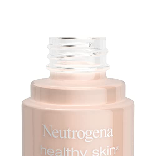 Neutrogena Healthy Skin Liquid Foundation Makeup with Broad Spectrum SPF 20 Sunscreen, Lightweight, Medium Coverage Makeup with Sunscreen and Pro-Vitamin B5, Natural Ivory 20, 1 fl. oz