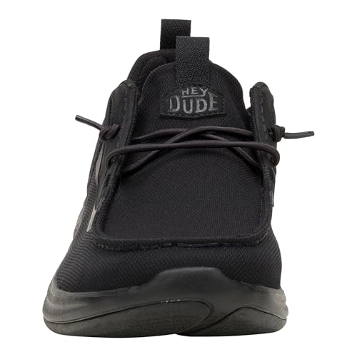 HEYDUDE Wally Drift Mesh - Black/Black