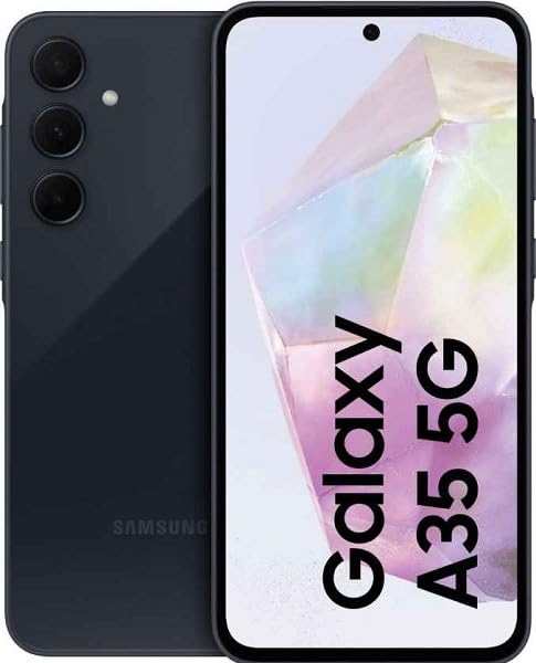 Samsung Galaxy A35 5G A356E 256GB Dual-SIM GSM Unlocked Android Smartphone (Latin Variant/US Compatible LTE) - Awesome Navy