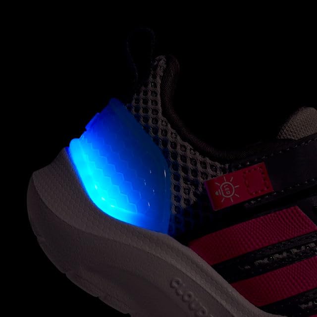 adidas Unisex-Baby Lightorama, Grey/Lucid Pink, 5.5