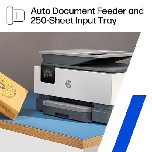 HP OfficeJet Pro 9125e Wireless All-in-One Color Inkjet Printer, Print, scan, copy, fax, ADF, Duplex printing best-for-office, 3 month Instant Ink trial included, AI-enabled (403X0A)