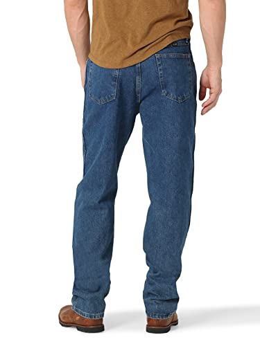 Classic Relaxed Fit, Dark Stonewash, 38W x 30L