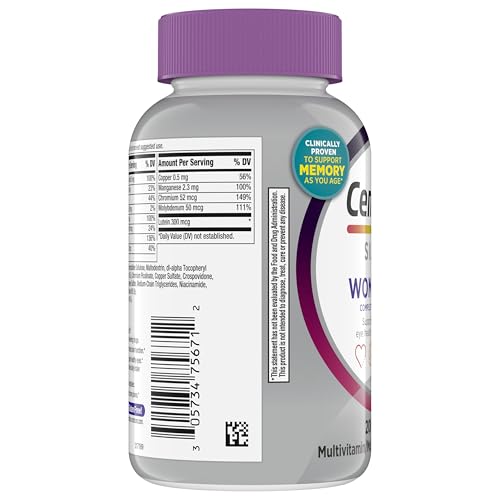 Centrum Silver Women's Multivitamin for Women 50 Plus, Multivitamin/Multimineral Supplement with Vitamin D3, B Vitamins, Non-GMO Ingredients, Supports Memory and Cognition in Older Adults - 200 Ct