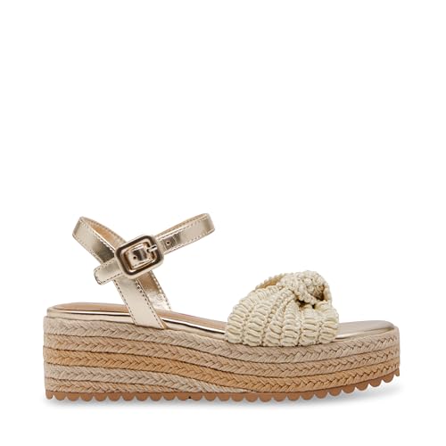 Steve Madden Girls Shoes Cookie, Natural, 4