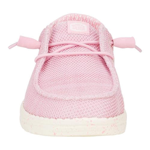 HEYDUDE Wendy Stretch Sox Rosette Size 8, Women’s Shoes, Slip-on Loafers, Comfortable & Light-Weight