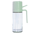 Glad 2 in 1 Oil Dispenser, 18.6oz/550ml - Olive Oil Sprayer for Cooking, Pouring Salad Dressing, and Grilling - Kitchen Gadget with Refillable Glass Bottle, Handle, and Mist or Pour Options - Green