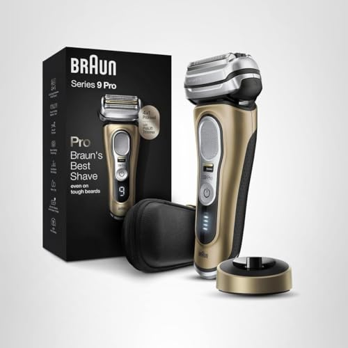 Braun Series 9 Pro 9419s Electric Shaver for Men, Wet & Dry Razor, Shaving Kit with 4+1 Head with ProLift Trimmer