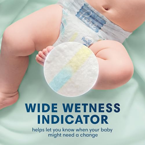 Pampers Pure Protection Baby Diapers, Size 0 (>10 lbs), 76 Count, Up to 100% Leakproof, Premium Plant-Based Skin Protection, Hypoallergenic Soft Diapers