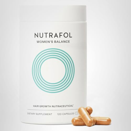 Nutrafol Women's Balance Hair Growth Supplements, Ages 45 and Up, Clinically Proven for Visibly Thicker Hair and Scalp Coverage, Dermatologist Recommended - 1 Month Supply