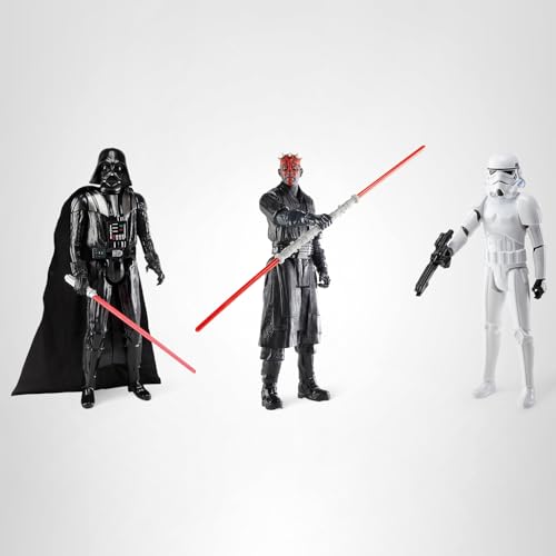 STAR WARS Clash of The Dark Side, 12-Inch Action Figure Set, 3-Pack of Figures & 4 Accessories, Toys for Kids Ages 4 and Up (Amazon Exclusive)