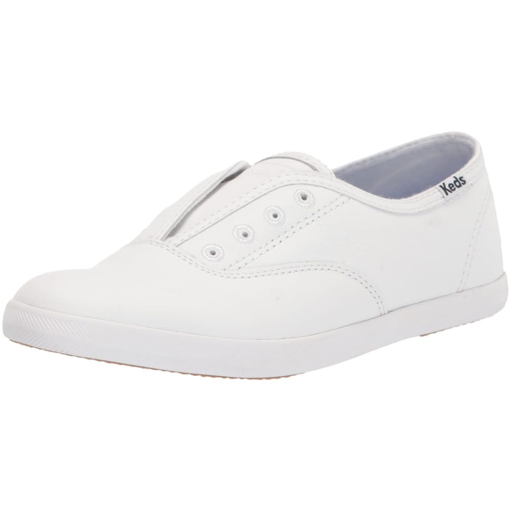 Keds Chillax Slip on, Sneaker Womens, White Leather, 7.5 Medium