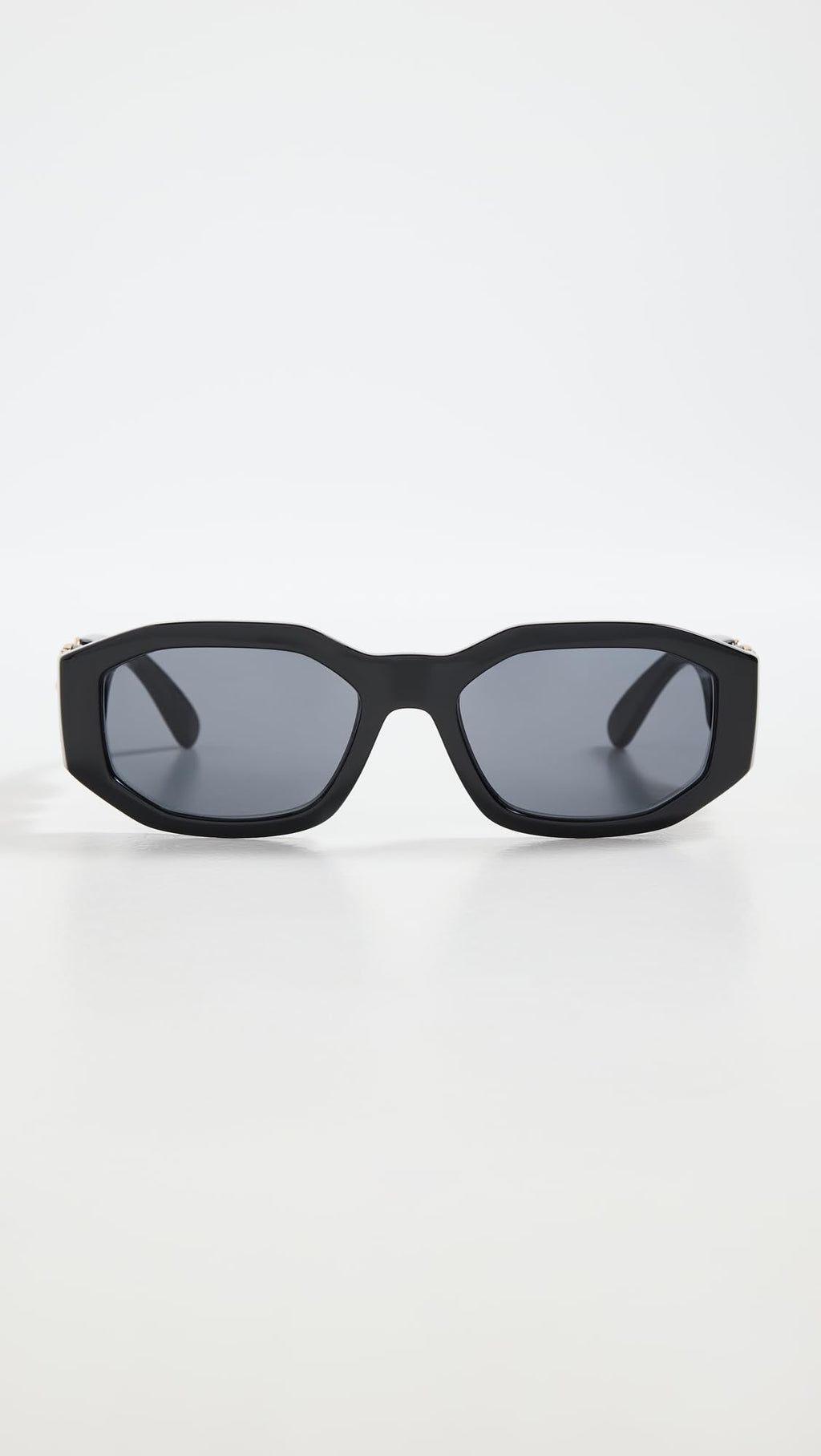 Versace VE 4361 GB1/87 Black Plastic Geometric Sunglasses Grey Lens