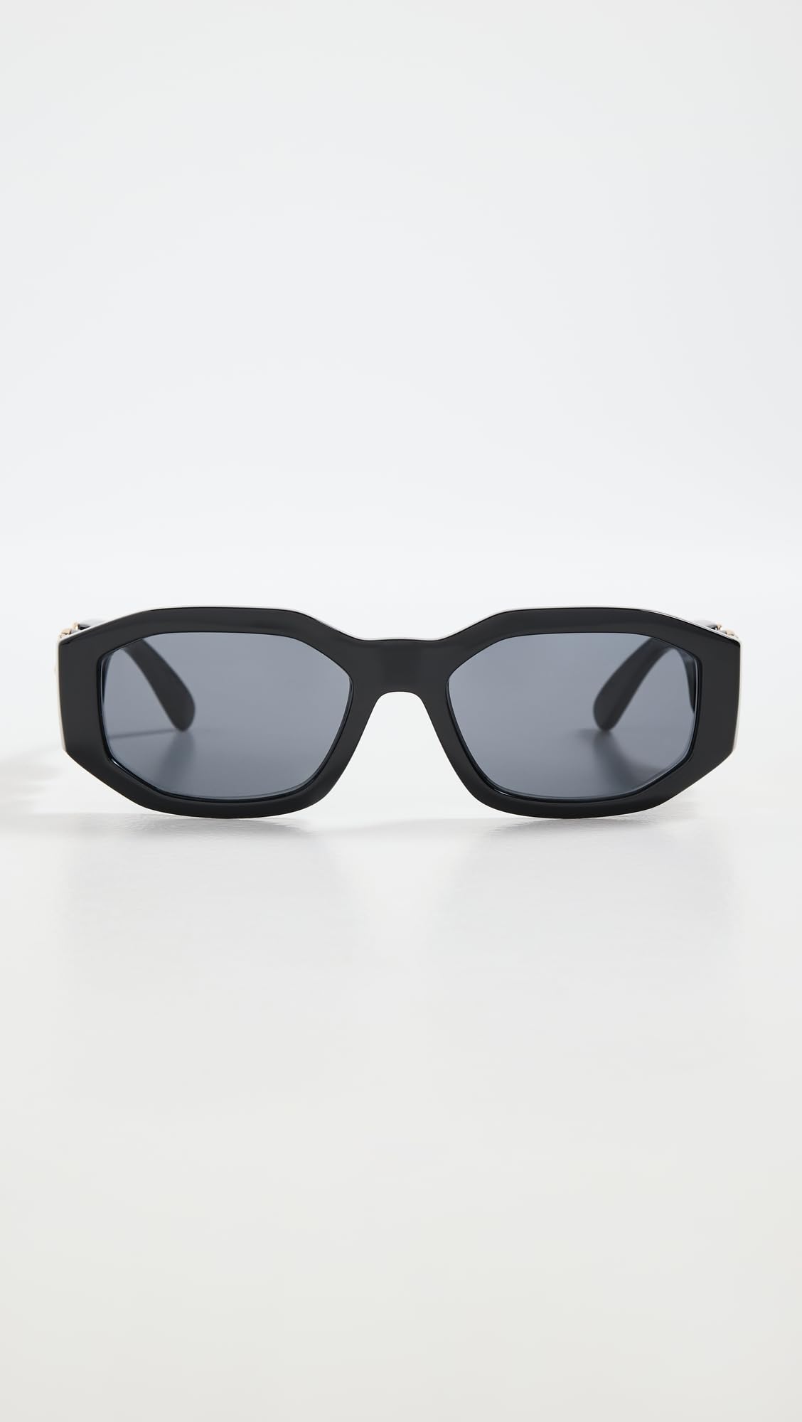 Versace VE 4361 GB1/87 Black Plastic Geometric Sunglasses Grey Lens