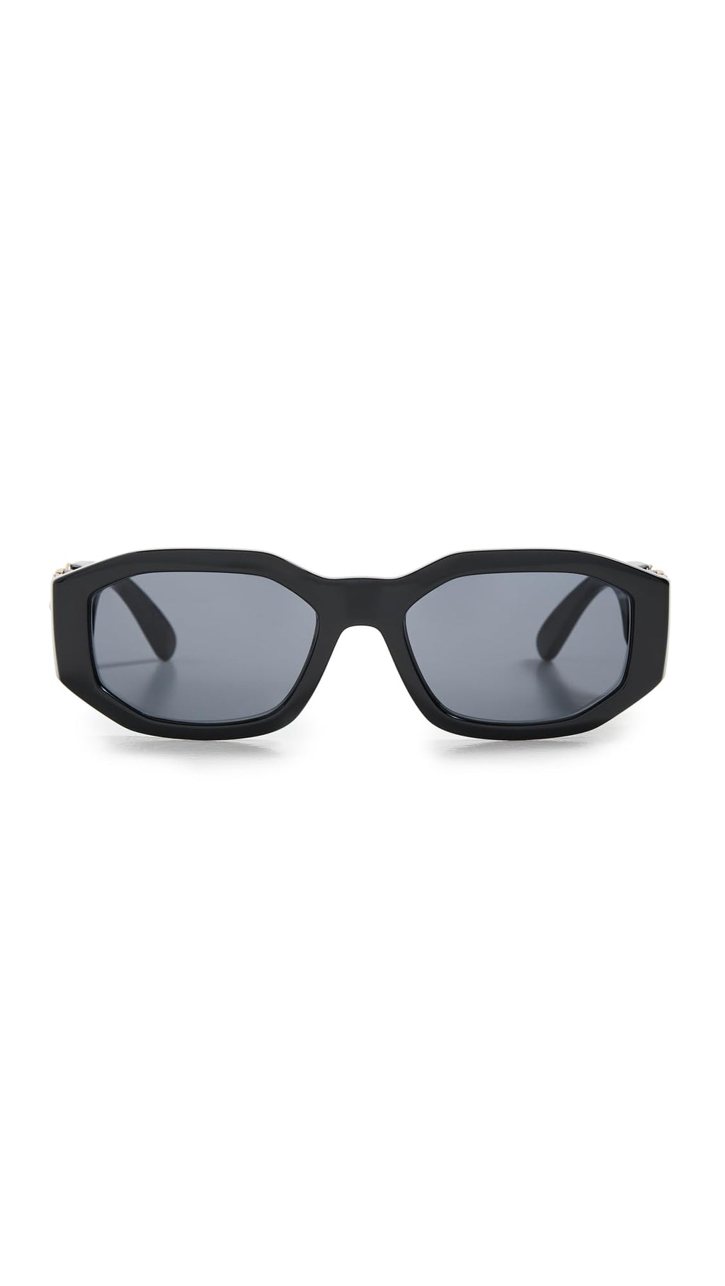 Versace VE 4361 GB1/87 Black Plastic Geometric Sunglasses Grey Lens