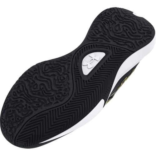 Under Armour Unisex Lockdown 7, (001) Black/Black/Metallic Gold, 12, US